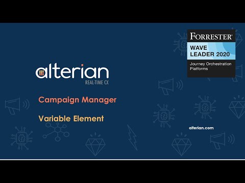 Campaign Manager - Email Element