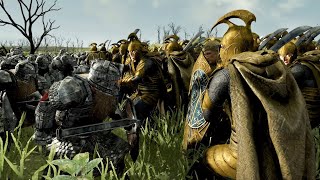 DWARVES Battle ELVES In the Dead Marshes - 3v3 Lord of The Rings Battle! screenshot 4