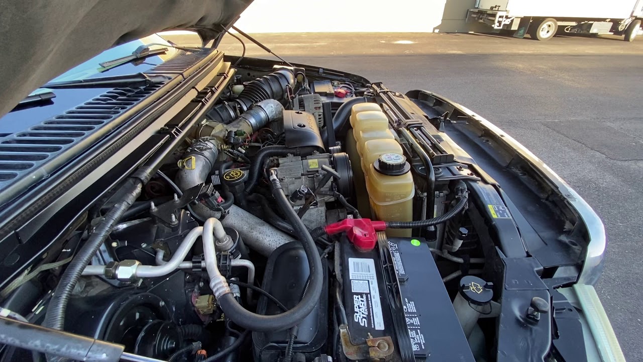 2002 Ford F-350 Engine Bay Video - YouTube