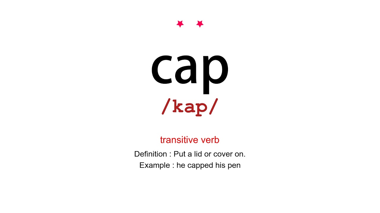How to pronounce cap Vocab Today YouTube