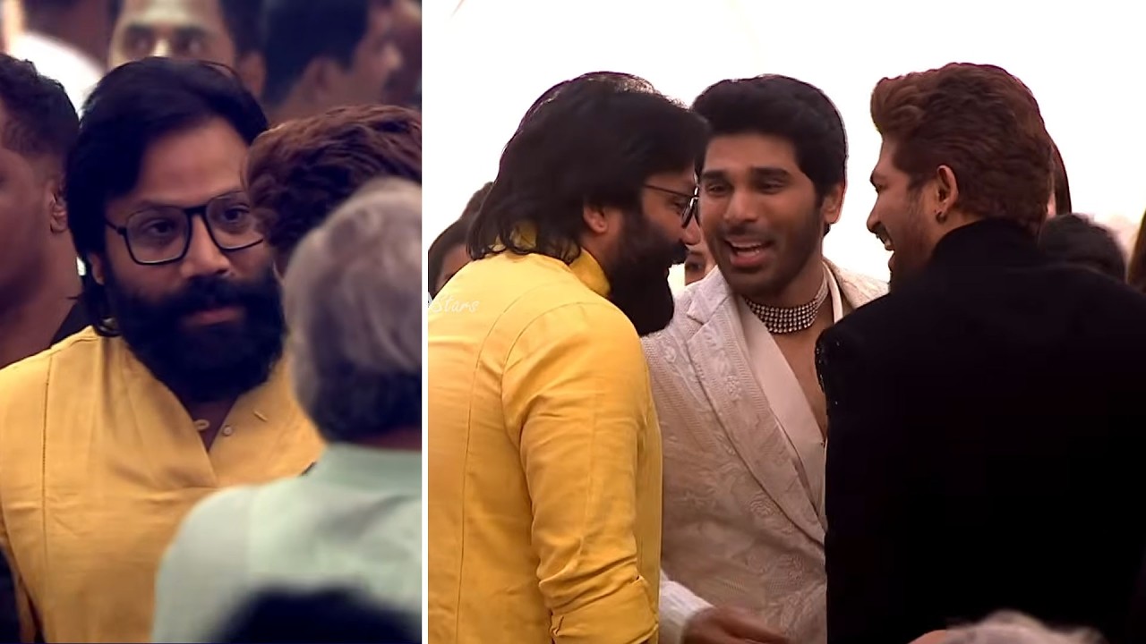 Sandeep Reddy Vanga, Allu Arjun Visuals @ Allu Sirsih & Nayanika Pre Wedding Reception