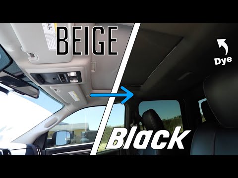 Dye Headliner Without Removing