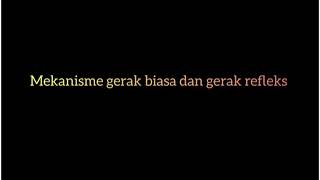 Mekanisme gerak biasa dan gerak refleks