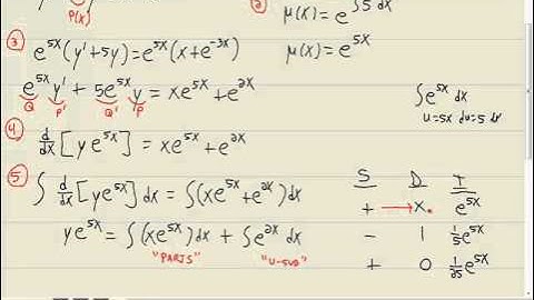 Differential Equations - Linear Equations with Variable Coefficients