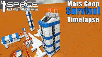 Mars Coop Survival Timelapse Storage Silo / Part 5 - Space Engineers