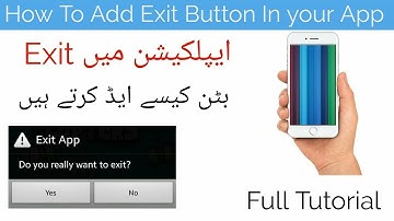 How To Add Exit Button In your App|Thunkable