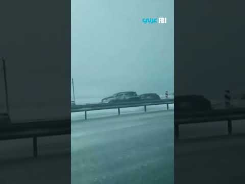 كازاخستان اص ط دام عشرات السيارات على طريق سريع جراء عاصفة ثلجية