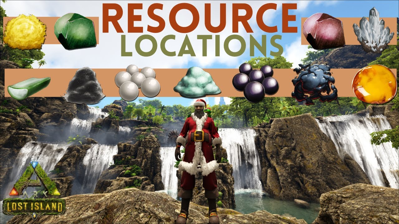 Lost Island Recourse Location Guide  | Pearls Paste Poly & More | ARK | ARK: Survival Evolved