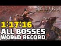 WORLD RECORD Sekiro All Bosses Speedrun in 1:17:16