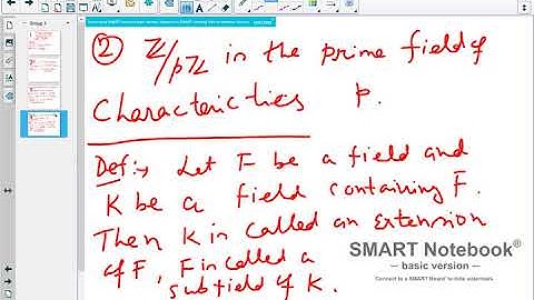 MA415, Lecture No  33 (Fields Theory) by Tapas Chatterjee, IIT Ropar