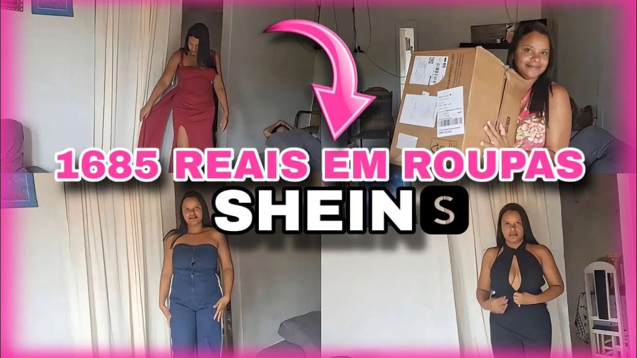 1685 reais em roupas que a SHEIN mandou / RECEBIDOS DA SHEEIN 😱😱