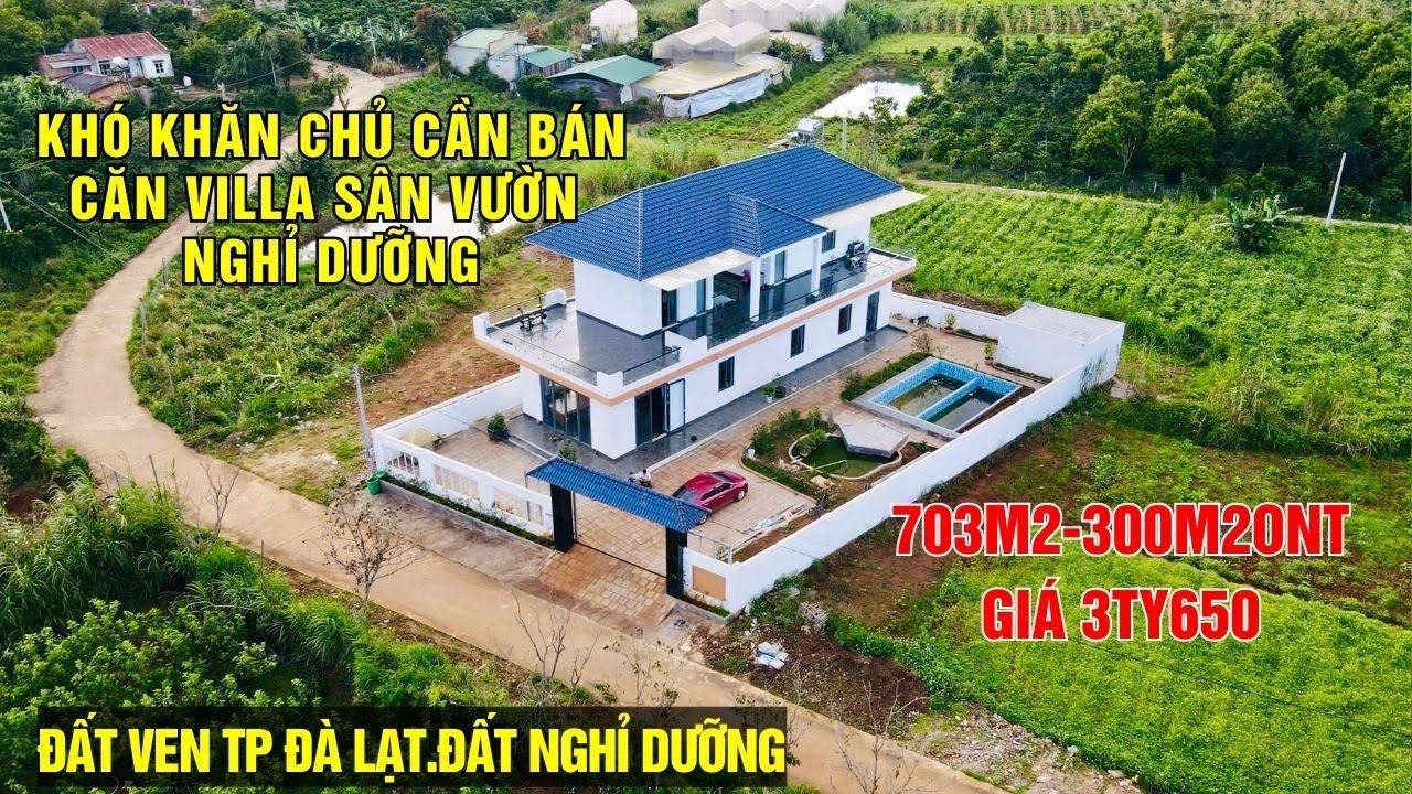 GẶP KHÓ KHĂN VỀ TÀI CHÍNH- CHỦ NHÀ CẦN BÁN CĂN NHÀ SÂN VƯỜN NGHỈ DƯỠNG!! #odungbds #bdsbietthudalat