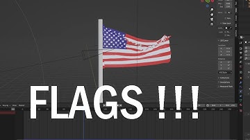Flags in blender
