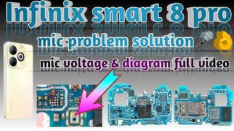Infinix smart 8 pro mic jumper || mic problem solution ||