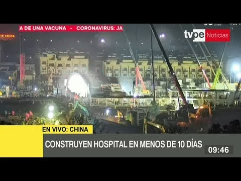 Construyen en menos de 10 días hospital para tratar pacientes con coronavirus