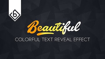 How To Create Colorful Text Reveal Effect - Sony Vegas Tutorial