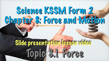 Introduction to Force. Science Form 2 (Force and Motion)