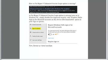 Fix Hyper-V Enhanced Session Login option is missing on Windows