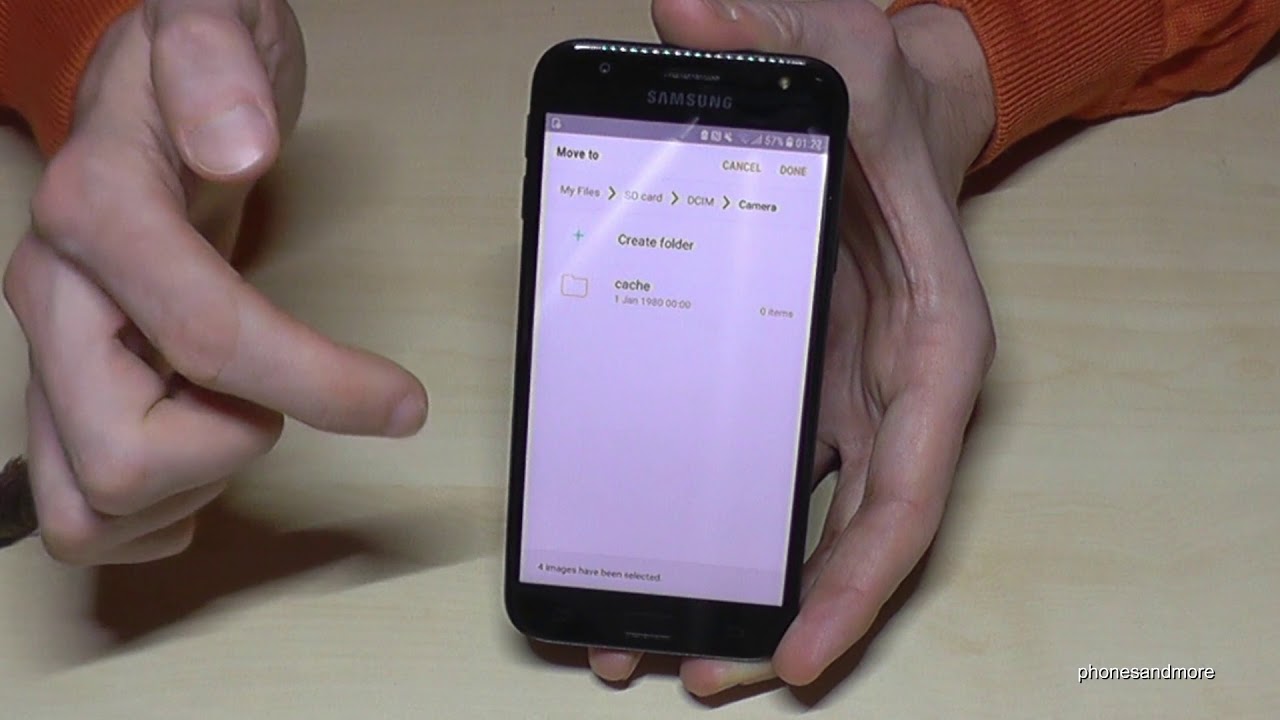 Samsung Galaxy J3 J5 J7 2017 How To Transfer Data From Internal