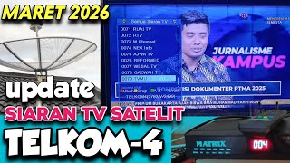 Update Siaran Telkom-4 C- Band | Maret 2026