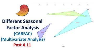Different Seasonal Factor Analysis (DSFA) | Multivariate Analysis | Ordination Analysis | Past 4.11