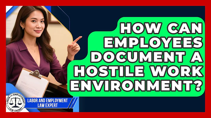 How Can Employees Document a Hostile Work Environment? | Labor and Employment Law Expert News
