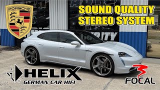 2022 Porsche Taycan Focal Utopia Stealth Audio Build and DSP Tuning.