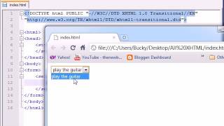 Famous XHTML and CSS Tutorial   42   Drop Down Lists ‏ Free Computer Tuts by Aamir Nadeem in English Teach Wealth