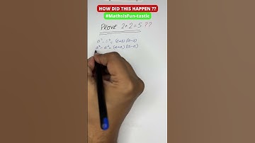 Can we prove 2 + 2 = 5 ? | Maths trick #maths #mathematics #interesting
