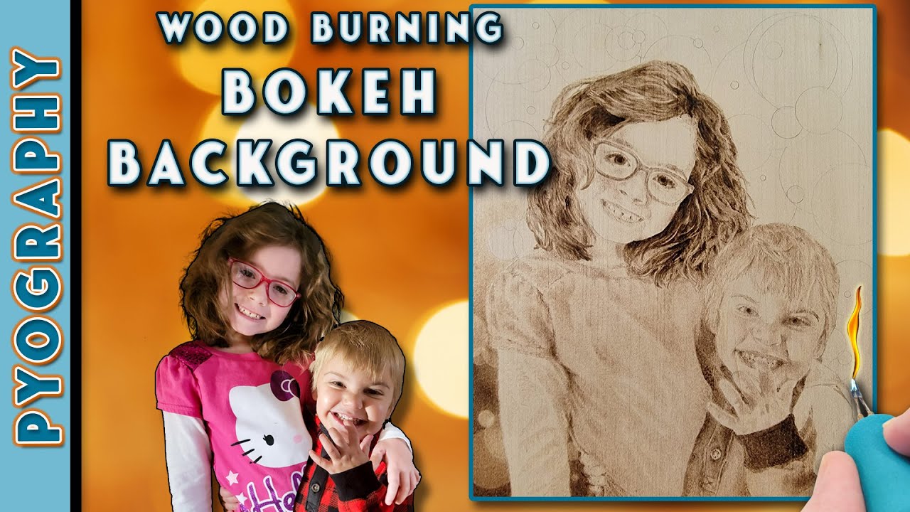 Want to Wood Burn a fabulous background? Advice to help you burn a beautiful bokeh background.