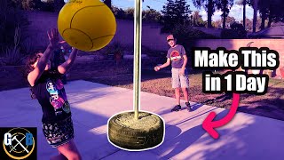 Make this outdoor DIY Tetherball game for under $50