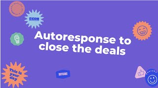 Botcake - Setup autoresponse with User Input to collect information