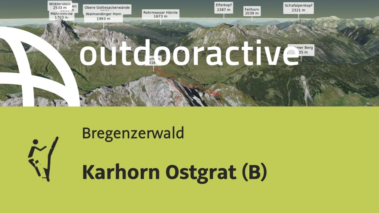 Klettersteig im Bregenzerwald: Karhorn Ostgrat (B)