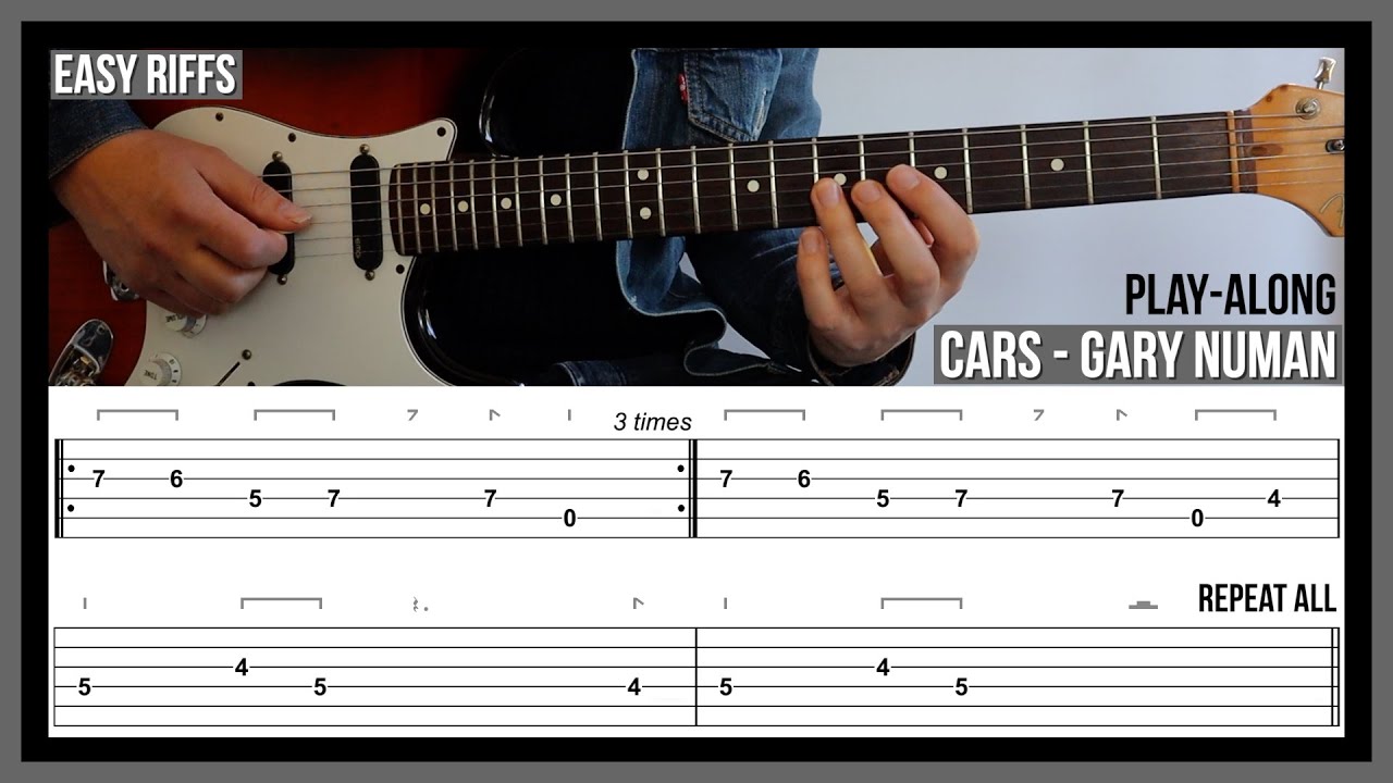 Easy Guitar Riffs - Cars (TAB) - Gary Numan - YouTube