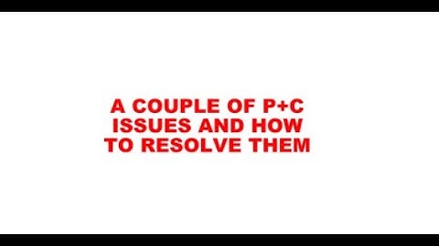 P+C ISSUES USING STARCRAFT SOLO