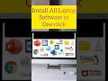 How To Install All Laptop Software By One Click Computer Software Education Knowledge Tips