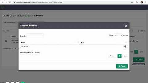 Approval Pipeline™ v5.1 -  Video 10   Folder and Job Members
