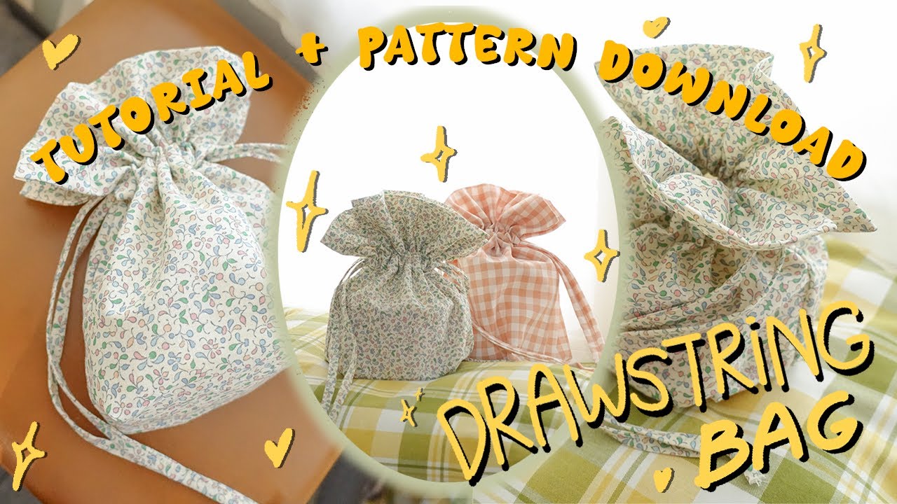 Sew the Cutest Drawstring Bags: Keeper 2-in-1 PDF Sewing Pattern