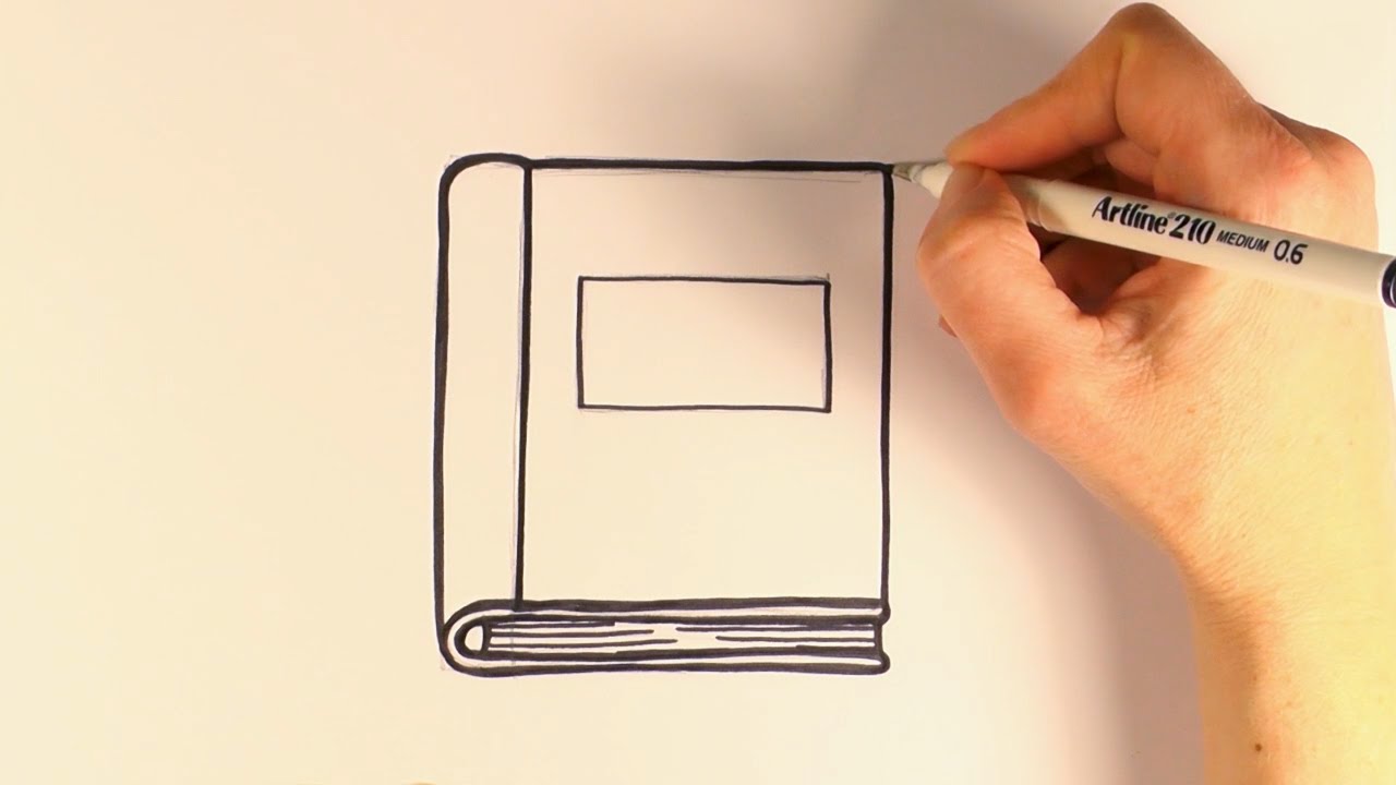 How To Draw A Cartoon Book  Quick and Easy Bullet Journal Doodle