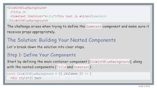 How to Create Nested Components in React