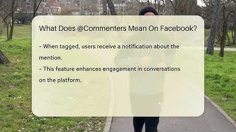 What Does @Commenters Mean On Facebook? - Everyday-Networking