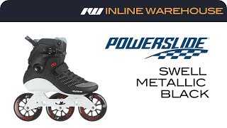 Powerslide Swell Metallic Black 110 Unisex Skates 2019
