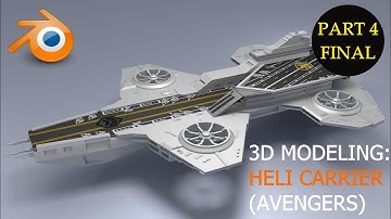 Avengers (Heli Carrier) | 3D Modeling | Part 4 of 4 Final