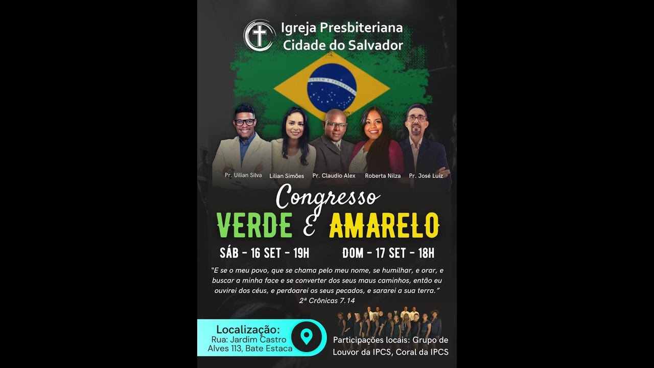 CONGRESSO VERDE E AMARELO | DOMINGO - YouTube