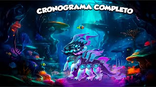 Cronograma completo del evento Tirano del agua - Dragon Mania Legends