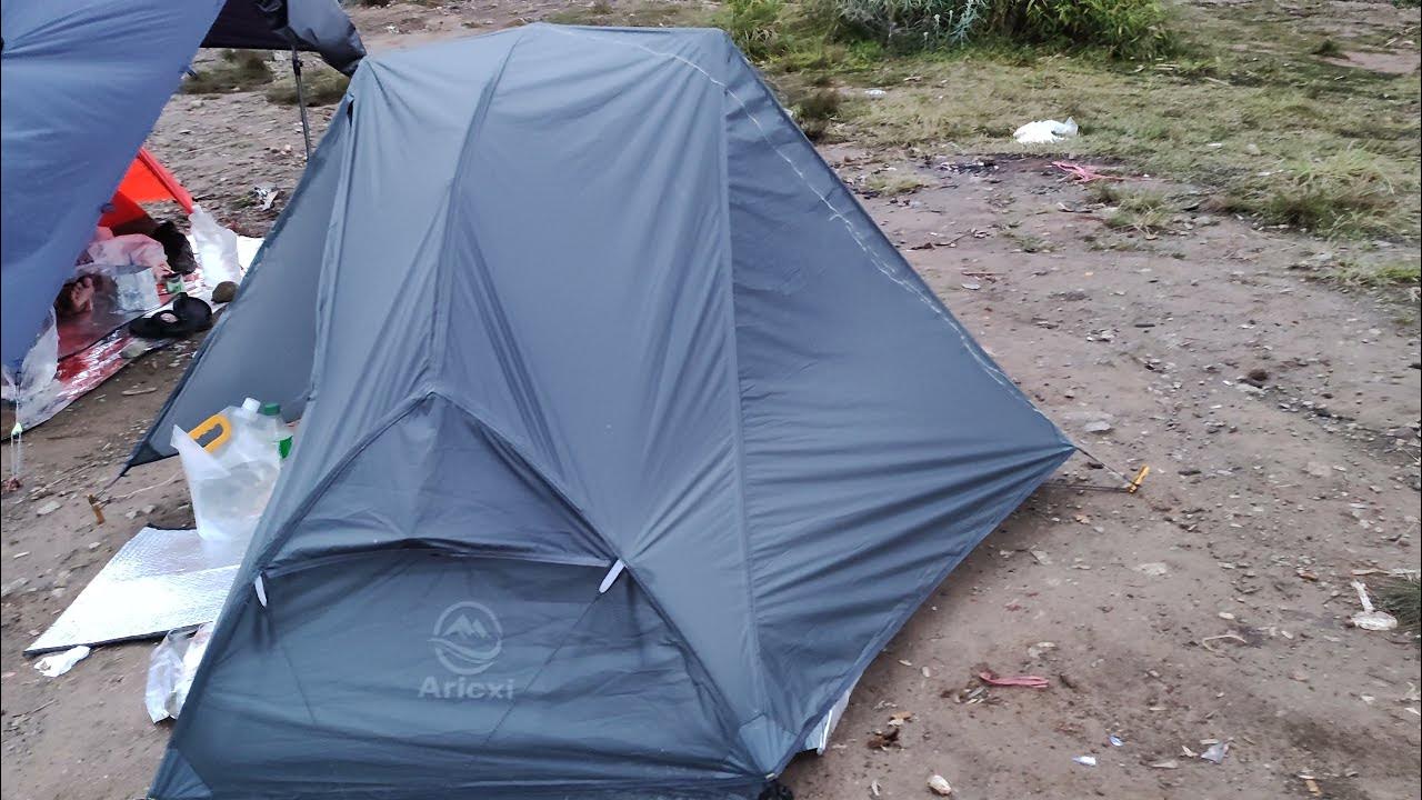 Tes Tenda Ultralight Murah Aricxi Peak 1 di Gunung Talang - YouTube