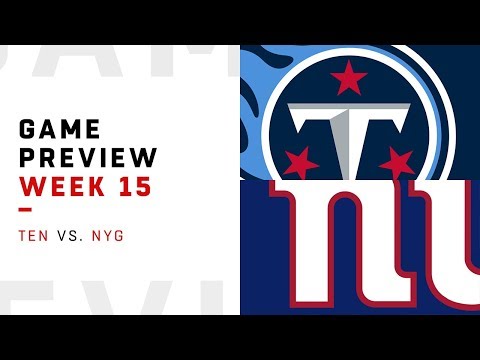 Tennessee Titans vs. New York Giants | Week 15 Game Preview | Move the Sticks