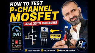 How to Test P-Channel MOSFET Using Digital Multimeter | FQP12P10 MOSFET Test | Ep#1449