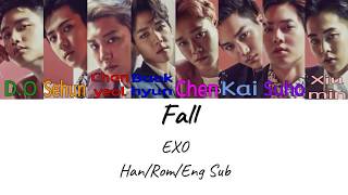 Fall - EXO Han/Rom/Eng Color Coded Lyrics