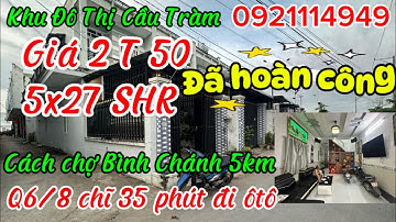 Nhà 2 mặt tiền đường thông gần chợ khu công nghiệp Cầu Tràm 1,5km đường TL826 về chợ Bình Chánh 5km